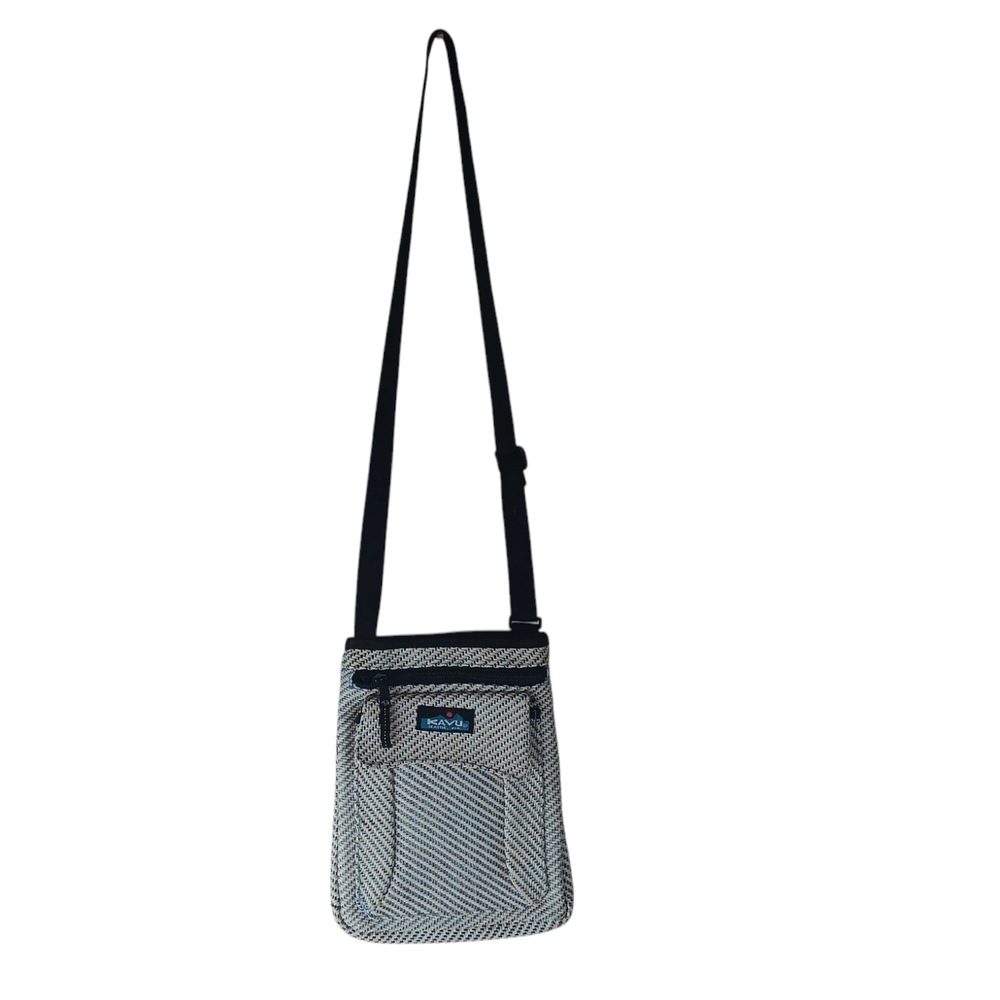 Kavu Blue and White Crossbody Bag for Everyday Adventures
